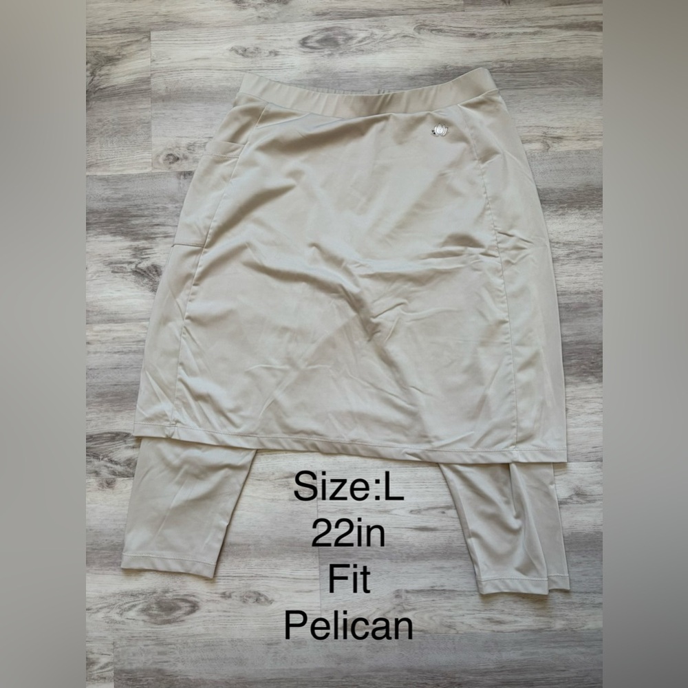 Pelican Women's Layered Skirt in Light Beige